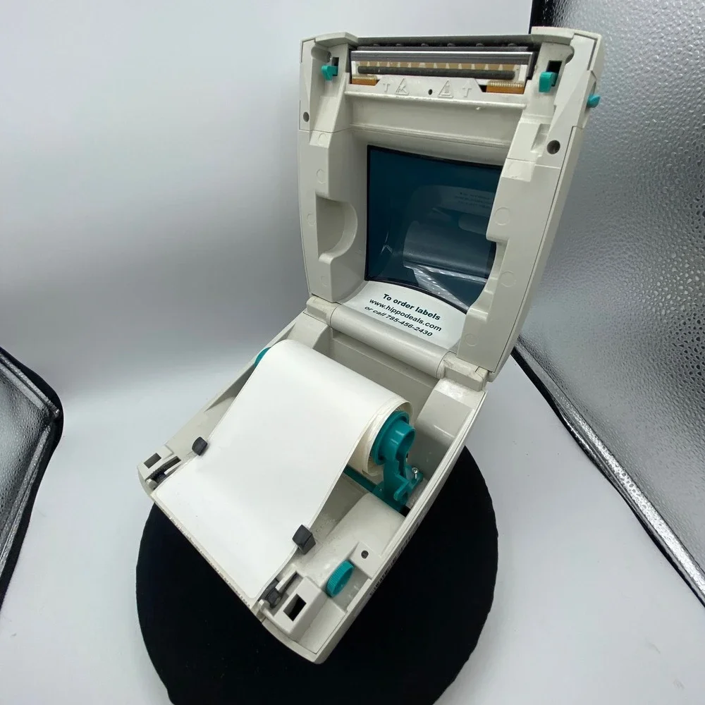 Zebra LP 2844 Thermal Label Printer Desktop Shipping Barcode Beige 120563 *Read